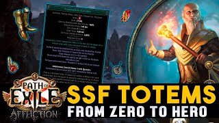 Hierophant Flamewood Totems  How to Start SSF Magic Find Part 1 Path Of Exile  Affliction 323 [upl. by Anders]