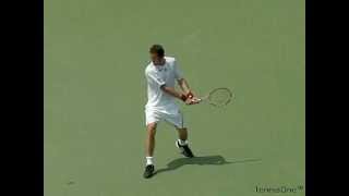 Marat Safin  Backhand  Slow Motion [upl. by Skippie]