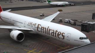 Emirates 777300ER Turnaround to Departure at Frankfurt Airport [upl. by Lael730]