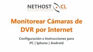 Ver Cámaras DVR a través de Internet para PC IPhone y Android [upl. by Wallinga]