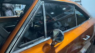 69 Charger door window installation [upl. by Suoivatram]