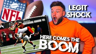 SOCCER FAN Reacts to BIGGEST HITS in NFL HISTORY  HERE COMES THE BOOM [upl. by Simonsen949]