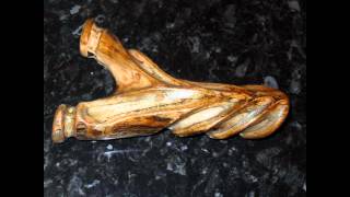 Spalted Silver Birch Natural Slingshot by Forking Good Catapults  A quick look [upl. by Patt]