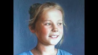 1 of 4 Portrait painting tutorial glazing grisaille 1st glaze VOICEOVER [upl. by Selway]