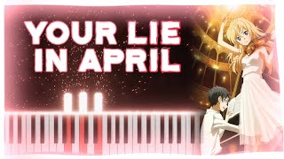 Your Lie In April Ending 1  Kirameki Piano Tutorial  Sheet Music [upl. by Gifford]