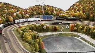 Pennsylvania Railroads Horseshoe curve in O and S scale [upl. by Yeffej]