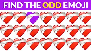 FIND THE ODD EMOJI OUT in this Emoji Picture Puzzle Odd One Out Puzzle Find The Odd Emoji Quiz [upl. by Evers]