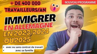 🇩🇪Nouveau programme dimmigration gratuit vers lAllemagne en 2023  Comment postuler [upl. by Colwin]