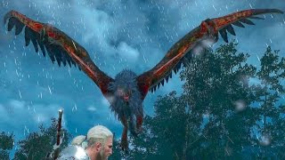 Witcher 3 Opinicus the Archgriffin Boss Fight Hard Mode 4K 60fps [upl. by Doti]