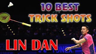 10 BEST Trickshot by LIN DAN  Badminton trickshots [upl. by Amirak]