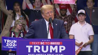 Trump holds rally in Rock Hill ahead of SCs primary [upl. by Savadove]