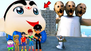 😭 Little Singham Kicko Gift Shinchan Face Car To Granny 😡 in GTA 5  GTA 5 Gameplay [upl. by Ephraim]