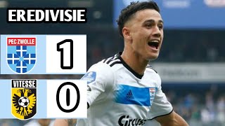 PEC Zwolle vs Vitesse 10 Eredivisie 2024 Breaking News [upl. by Gayla209]