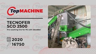 TECNOFER SCO 2500 Prewashing line used [upl. by Florencia335]