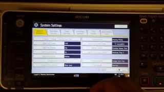 Ricoh MP Series Default Login admin at Device Panel [upl. by Oinoitna]