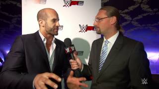 Cesaro im Interview mit Holger Böschen WWE hautnah – WWE 2K15 Event SummerSlam 2014 [upl. by Romelda]