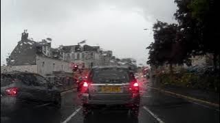 Dreich Spring Road Trip Drive With Music On A90 To Visit Bridgend Perth Perthshire Scotland [upl. by Sakmar]