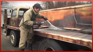 Man Repairs Rotten Old Truck Back to New  Start to Finish Conversion by garage9845 [upl. by Lasley]