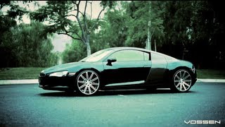 Audi R8 on 20quot Vossen VVSCV4 Concave Wheels  Rims [upl. by Bron]