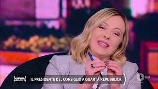 Giorgia Meloni da Nicola Porro a Quarta Repubblica Non perdetela [upl. by Marilou]