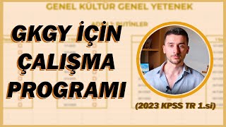 95 Puan Almamı Sağlayan GKGY Çalışma Programım Hazır KPSS Programı kpss2024 dgs ales [upl. by Anahsat]