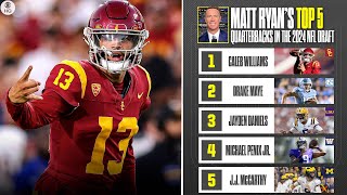 2024 NFL Draft Matt Ryans Top 5 Quarterbacks  CBS Sports [upl. by Isis]