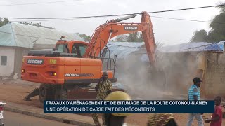 Travaux d’aménagement et de bitumage de la route CotonouNiamey [upl. by Irim]