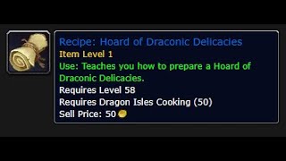 How to get the Hoard of Draconic Delicacies Cooking Recipe [upl. by Elli]