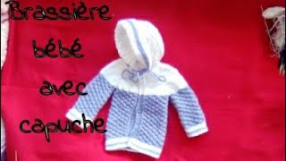 Tuto tricot gilet de bébé top down au tricot 03 mois part 33 [upl. by Gnous]