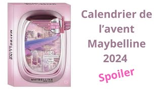 Calendrier de l’avent Maybelline 2024 spoiler [upl. by Ethyl]