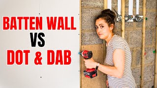 Why I DITCHED dot amp dabbed plasterboard for a batten wall [upl. by Rondon]