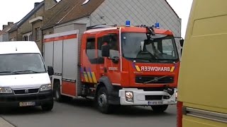 Middelkerke Brandweer met Ladderwagen  Materieelwagen [upl. by Faydra]