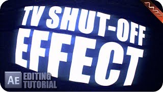 TV Shut Off Effect  Editing Tutorial AE GER [upl. by Sanford]