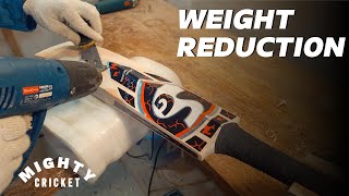 How to reduce the weight of your cricket bat  Cricket bat repair ep 65 [upl. by Gader566]