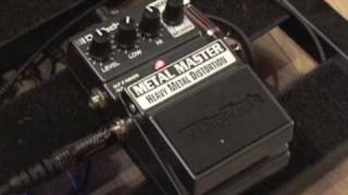 Digitech XSeries Metal Master guitar distortion effects pedal demo [upl. by Ahsian]