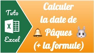 🐰 Comment calculer la date de Pâques sur Excel   la formule à recopier [upl. by Tabby]