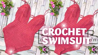 Crochet Summer Monokini for a largesized body frame  Crochet Tutorials  CJ Crochet  Part 1 [upl. by Bob]