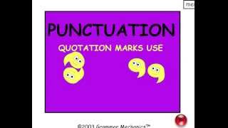 Quotation Marks  Punctuation  Easy English Grammar [upl. by Sayre]