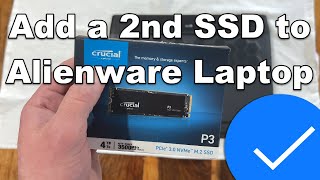 Alienware m15 m17 R4  How To Add Additional Secondary SSD NVMe M2 PCIe 4 TB Upgrade Windows 11 HDD [upl. by Stretch]