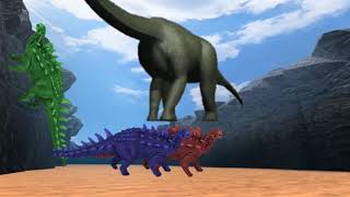 Polacanthus vs Sauroposeidon REVERSED  it’s so funny [upl. by Omor]