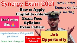 Synergy Exam 2021 Form has been Released 😊 for All RanksHow to applyEligibility criteriaFull info [upl. by Freda288]