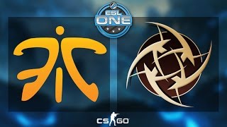 CSGO  Fnatic vs NiP Dust2  ESL One 2015 Katowice  Grand Final  Map 1 [upl. by Llednov]