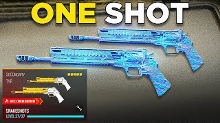 new ONE SHOT AKIMBO SNAKE SHOTS in WARZONE 3 😯 Best TYR Class Setup  MW3 [upl. by Nwadrebma296]