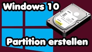 Windows 10 neue Partition erstellen Tutorial  Partition auf genutzter Festplatte einrichten [upl. by Joeann]