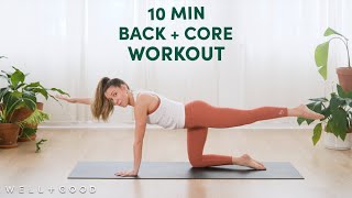 10 Minute Back and Core Strengthening Workout  Good Moves  WellGood [upl. by Grimona112]