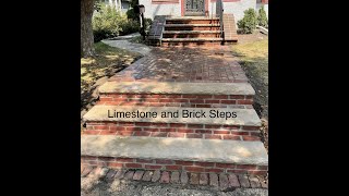 How to Build Limestone and Brick Steps [upl. by Ed]