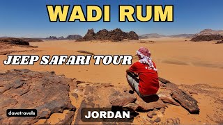 UNESCO WADI RUM JORDAN  JEEP excursion amp Martian tent [upl. by Elset]