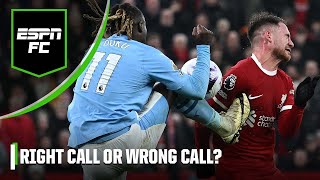 Liverpool denied a ‘STONEWALL’ penalty in injury time vs Manchester City  Marcotti  ESPN FC [upl. by Gaskill]