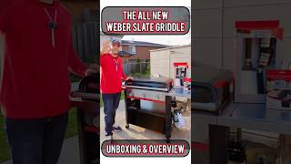 Weber Slate Griddle Unboxing amp Overview 🔥 GrillwithWeber weberbackyardhero weberslate ytshorts [upl. by Weiman]