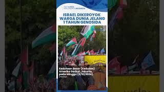 Jelang 1 Tahun Genosida di Gaza Israel Dikeroyok Jutaan Warga di Seluruh Dunia dari ASJepang [upl. by Ynes]